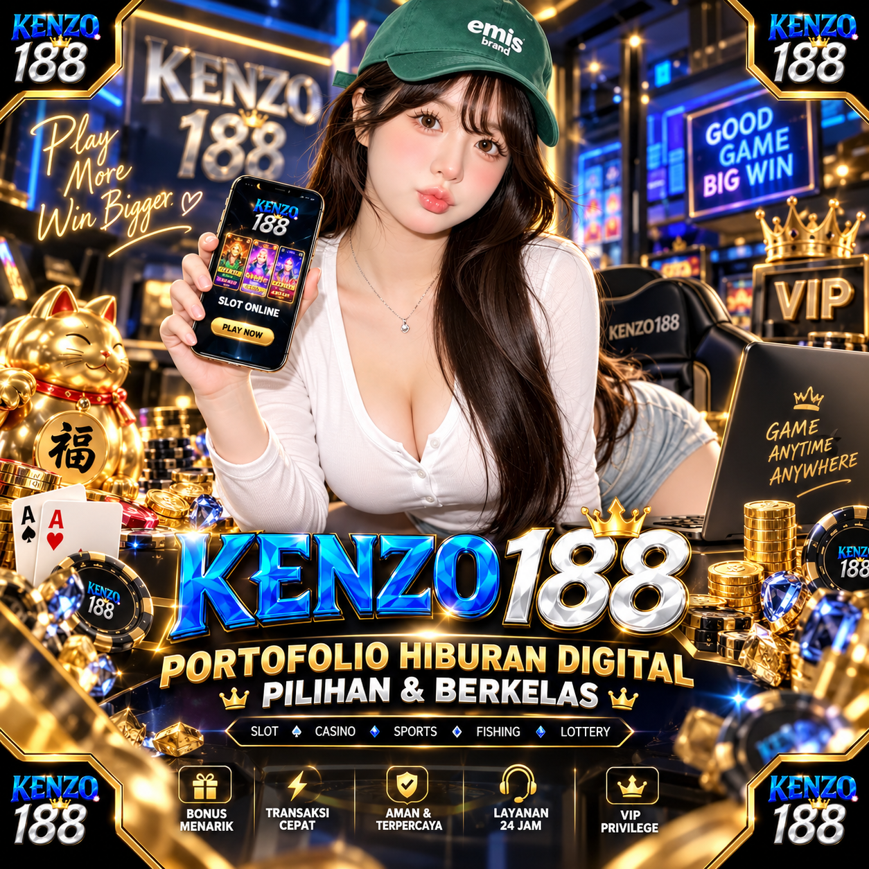 Galeri foto Kenzo188 Pasti Maxwin Sensasi Perkalian Sensasional Hari Ini! di Jakarta